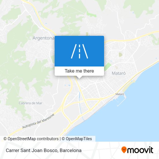 Carrer Sant Joan Bosco map