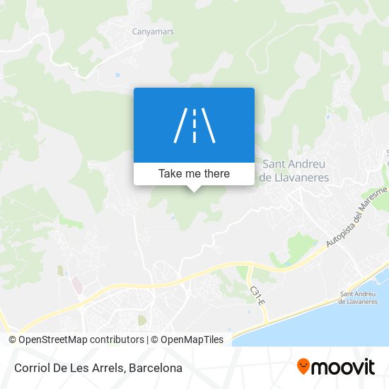 Corriol De Les Arrels map