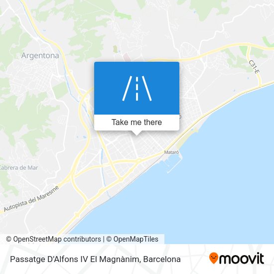 Passatge D'Alfons IV El Magnànim map