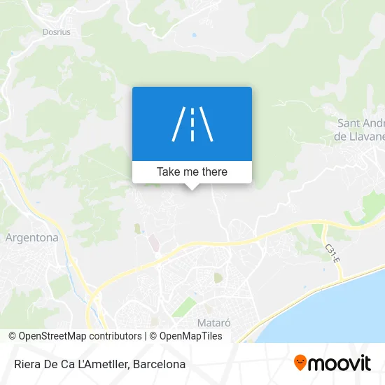 Riera De Ca L'Ametller map