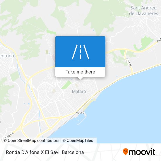 Ronda D'Alfons X El Savi map