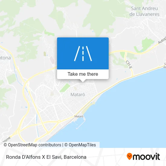Ronda D'Alfons X El Savi map