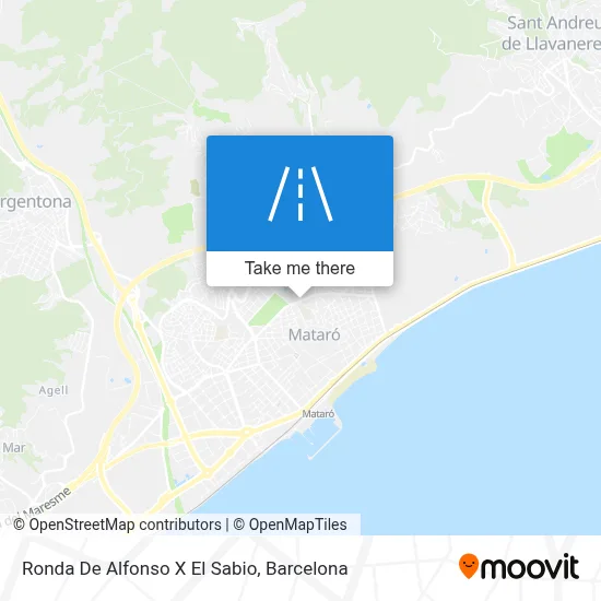 Ronda De Alfonso X El Sabio map