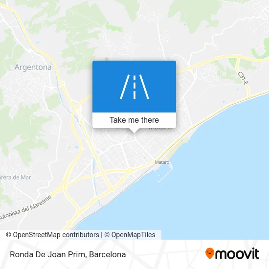 Ronda De Joan Prim map