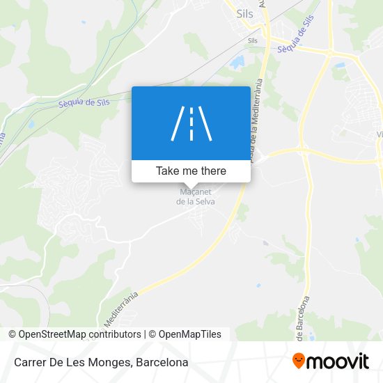 Carrer De Les Monges map