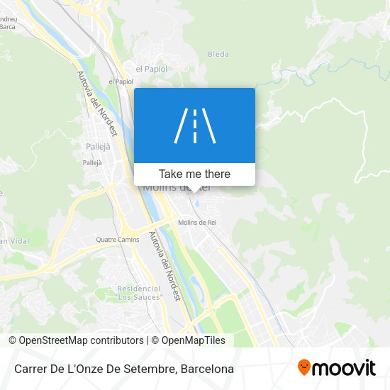 Carrer De L'Onze De Setembre map
