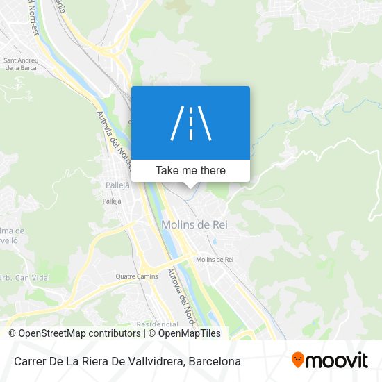 Carrer De La Riera De Vallvidrera map