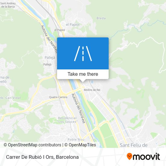 Carrer De Rubió I Ors map