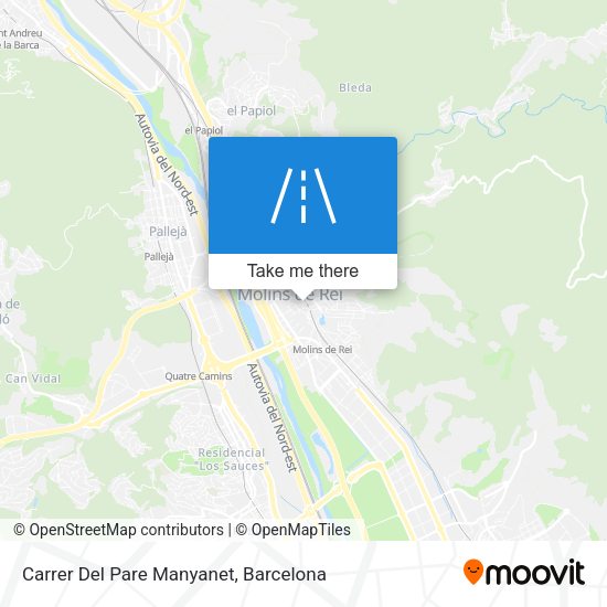 Carrer Del Pare Manyanet map