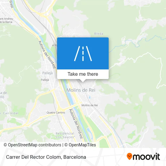 mapa Carrer Del Rector Colom