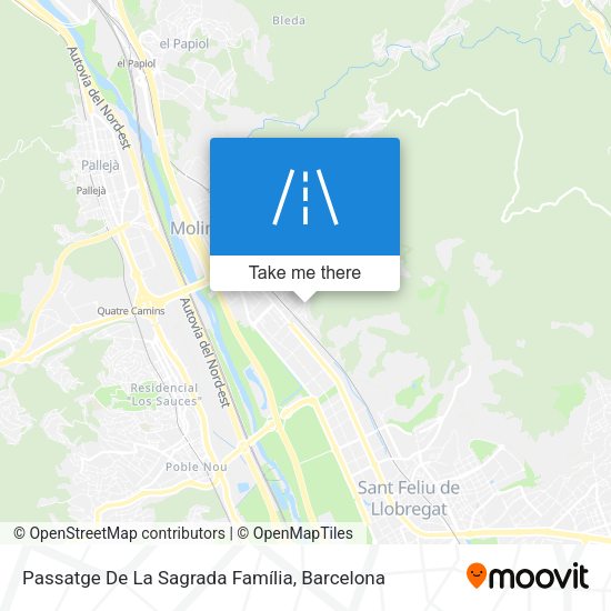 Passatge De La Sagrada Família map