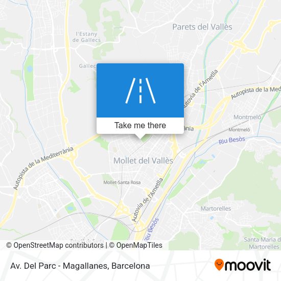 Av. Del Parc - Magallanes map