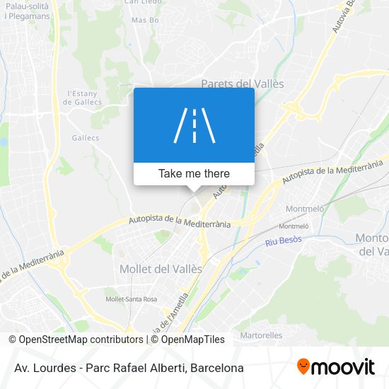 Av. Lourdes - Parc Rafael Alberti map