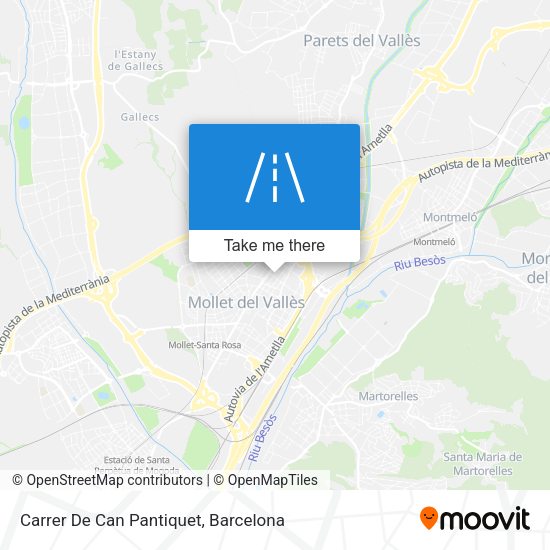 Carrer De Can Pantiquet map