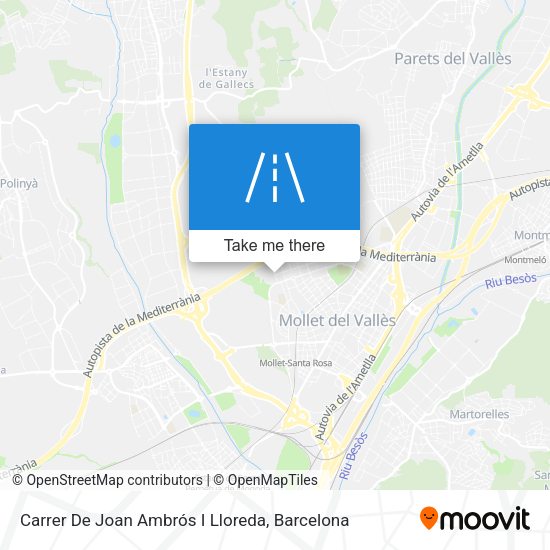 Carrer De Joan Ambrós I Lloreda map