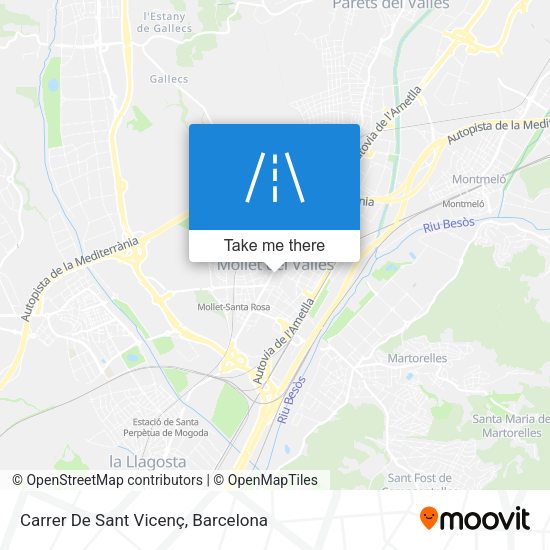 Carrer De Sant Vicenç map