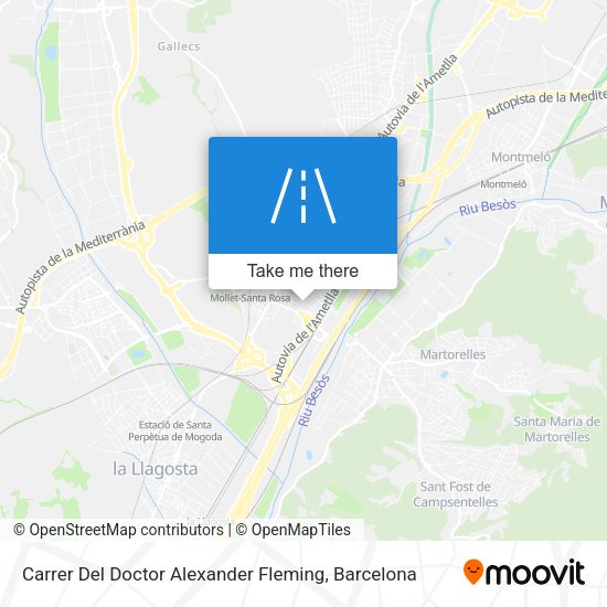 Carrer Del Doctor Alexander Fleming map