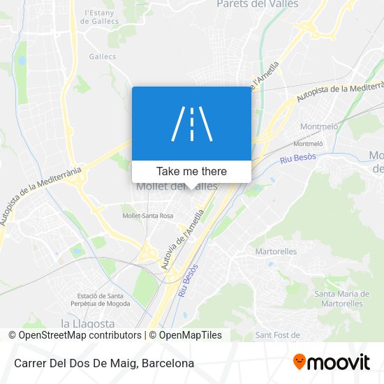 Carrer Del Dos De Maig map