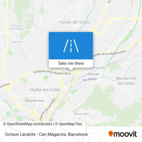Octave Lacante - Can Magarola map