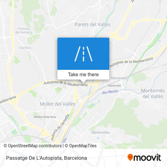 Passatge De L'Autopista map