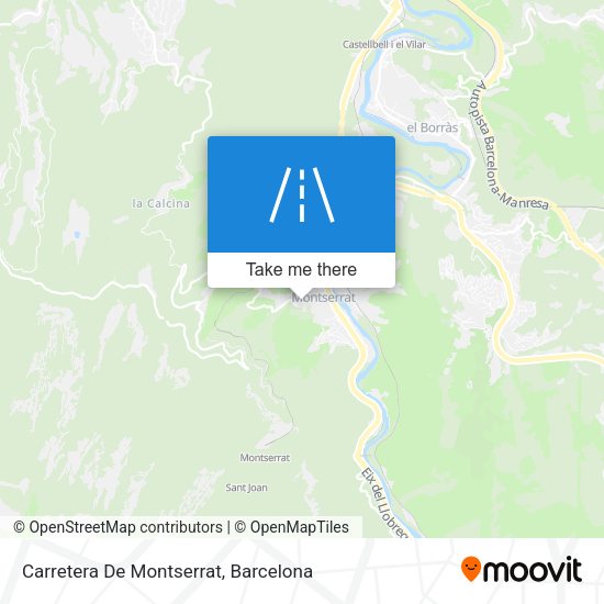 Carretera De Montserrat map
