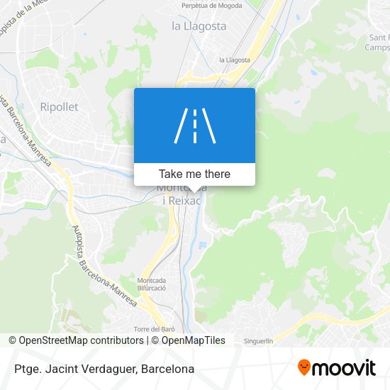 Ptge. Jacint Verdaguer map