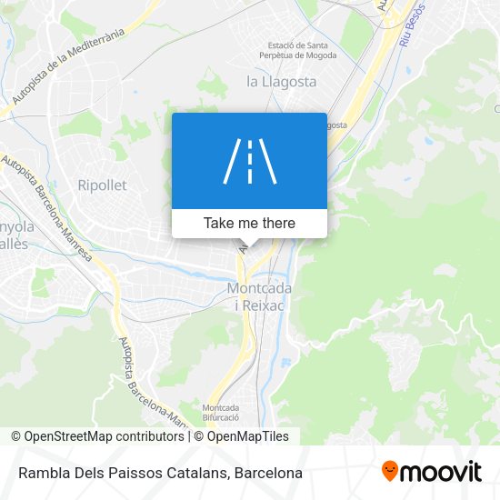 Rambla Dels Paissos Catalans map