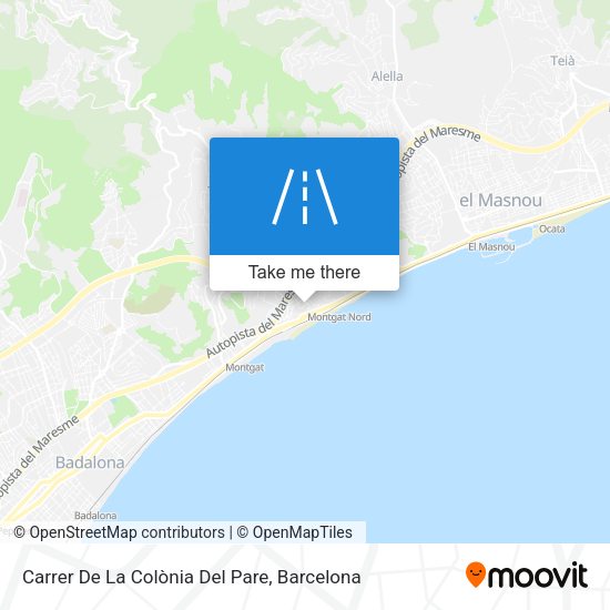 Carrer De La Colònia Del Pare map