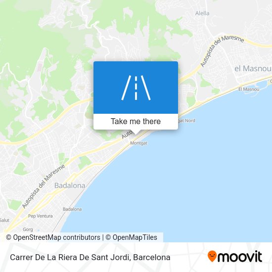 Carrer De La Riera De Sant Jordi map