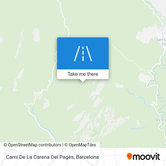 Camí De La Carena Del Pagès map