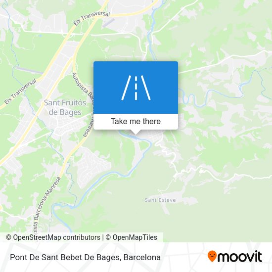 Pont De Sant Bebet De Bages map