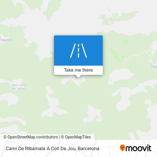 Camí De Ribamala A Coll De Jou map