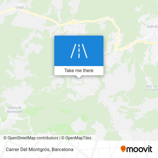 Carrer Del Montgrós map