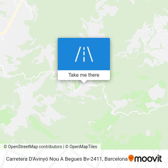 Carretera D'Avinyó Nou A Begues Bv-2411 map
