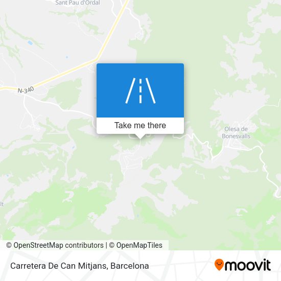 Carretera De Can Mitjans map