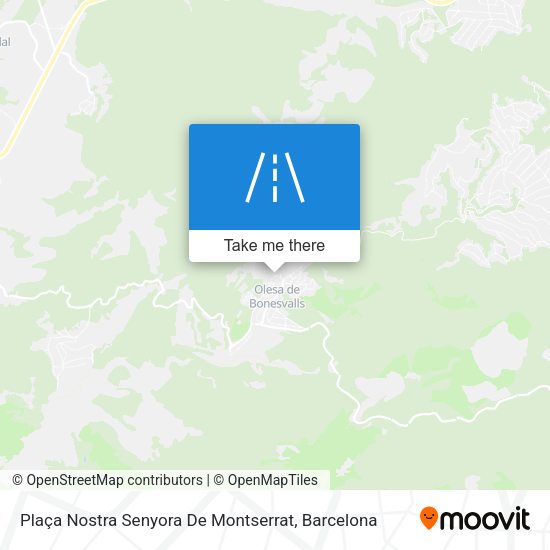 Plaça Nostra Senyora De Montserrat map