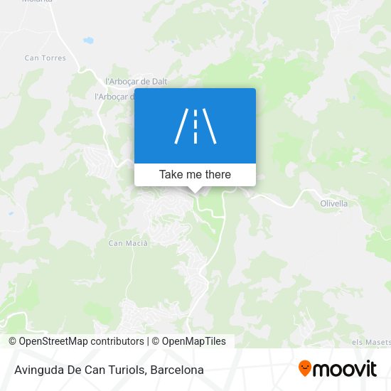 Avinguda De Can Turiols map