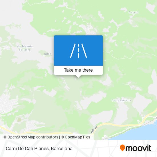 Camí De Can Planes map