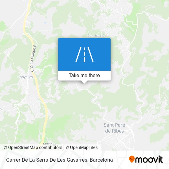 Carrer De La Serra De Les Gavarres map