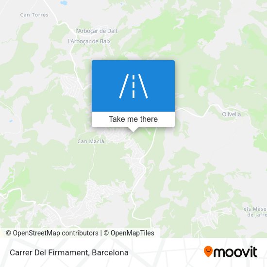 Carrer Del Firmament map