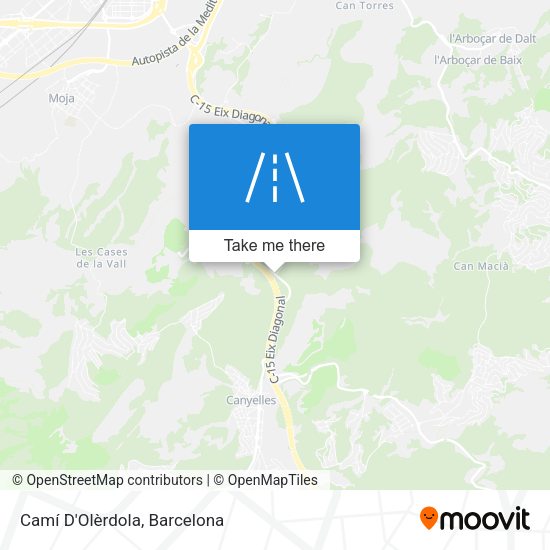 Camí D'Olèrdola map