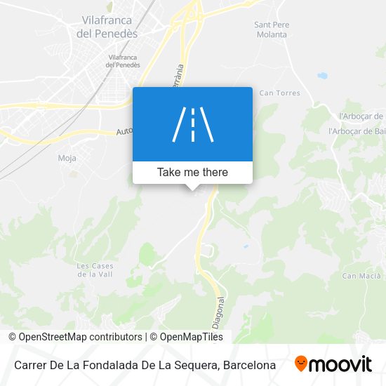 Carrer De La Fondalada De La Sequera map