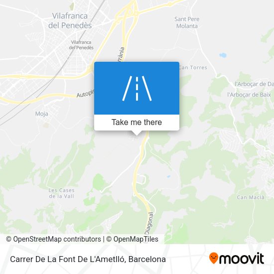 Carrer De La Font De L'Ametlló map