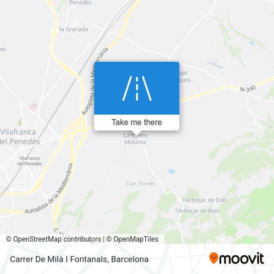 Carrer De Milà I Fontanals map