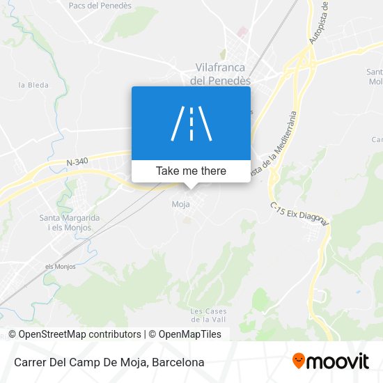 Carrer Del Camp De Moja map