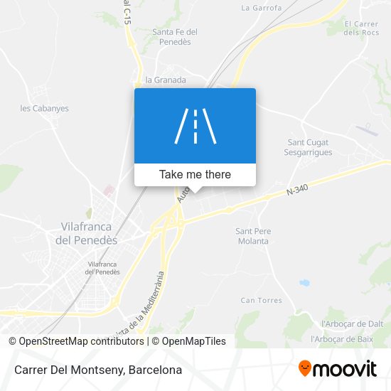 Carrer Del Montseny map