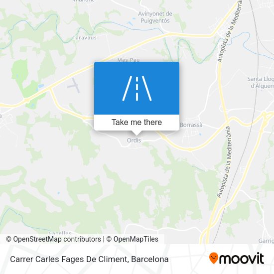 Carrer Carles Fages De Climent map