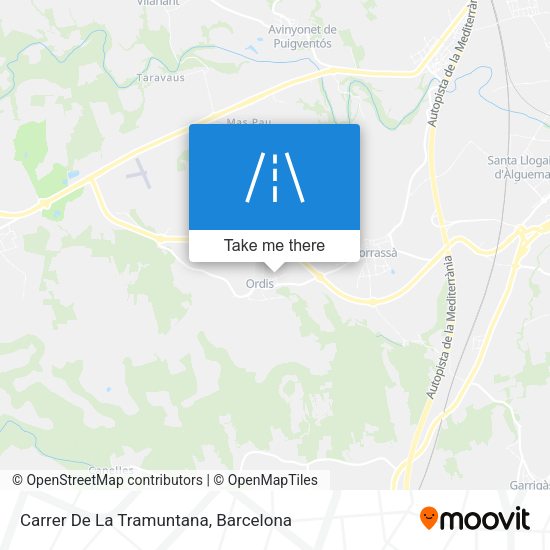 Carrer De La Tramuntana map