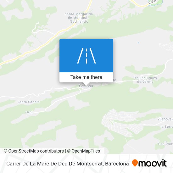 Carrer De La Mare De Déu De Montserrat map