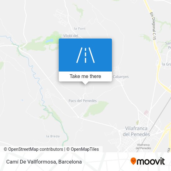 Camí De Vallformosa map